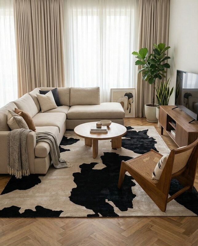 Riona Hand Tufted Rug - Size: 10.8 x 8