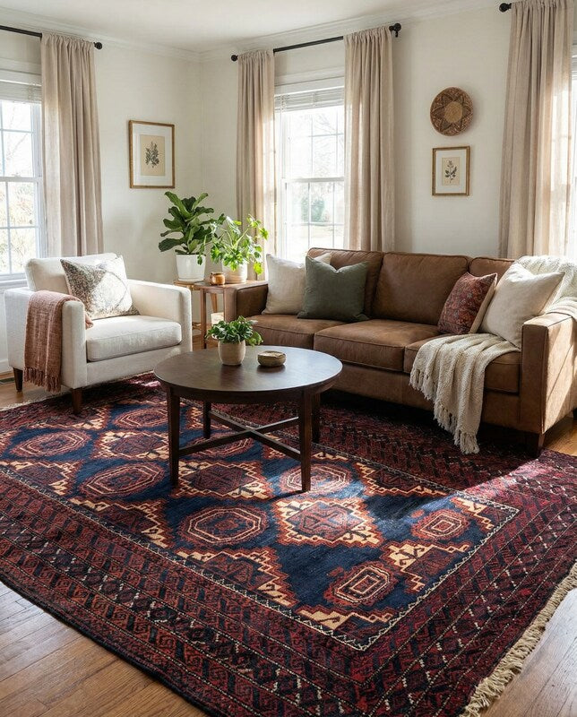 Baluchi Tribal Rug - Size: 6.3 x 3.11