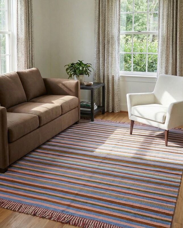 Modern Flatweave Runner - Size: 6.3 x 3.11