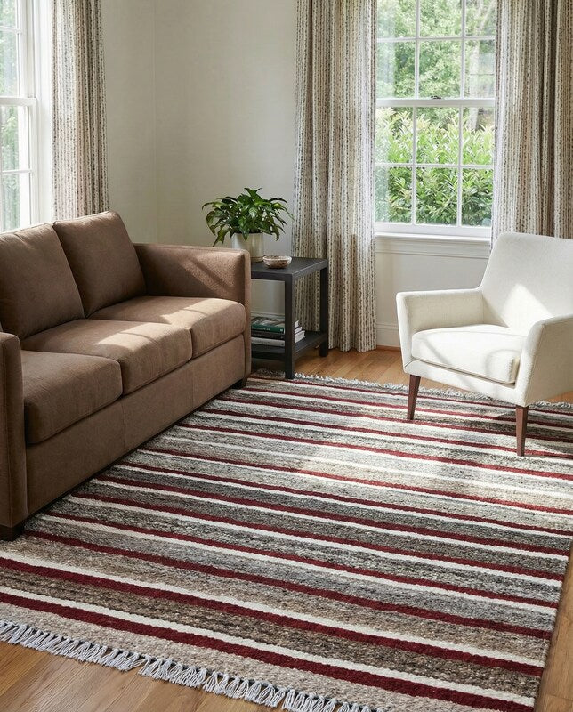 Modern Flatweave Rug - Size: 4.2 x 2.10