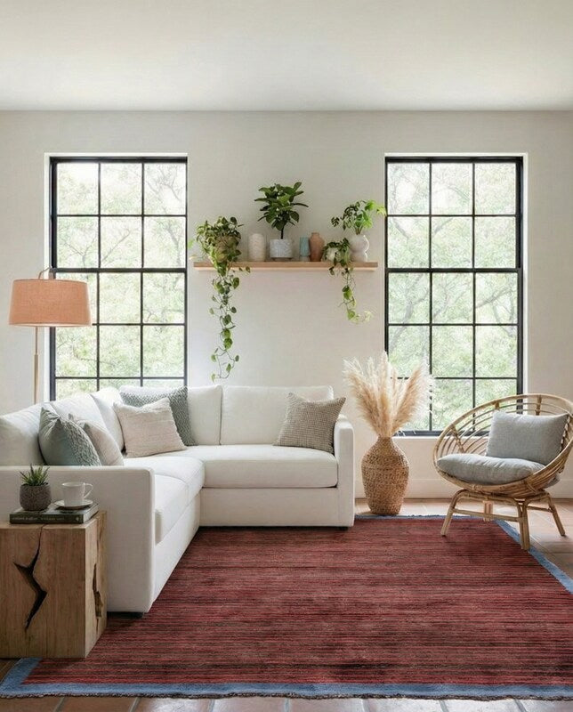 Gabbeh Modern Rug - Size: 6.1 x 3.9