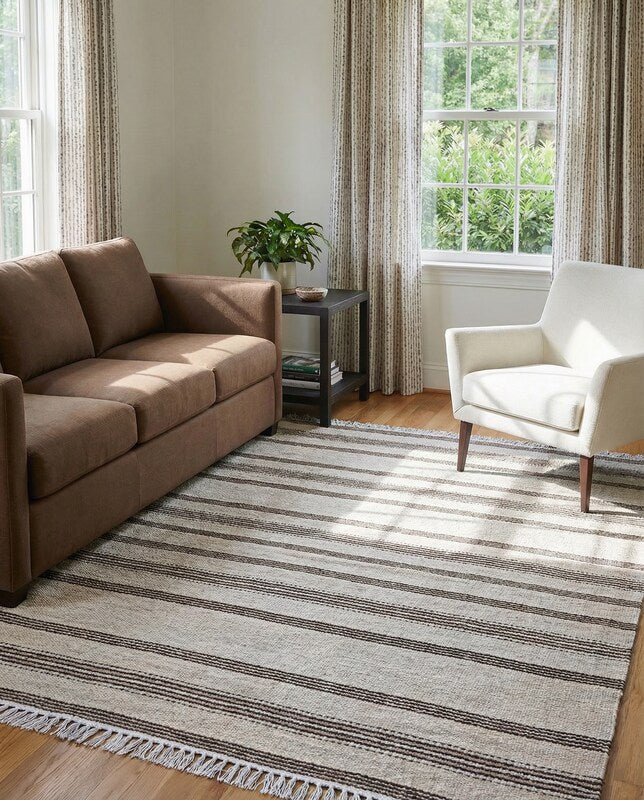 Modern Flatweave Rug - Size: 4.11 x 2.11