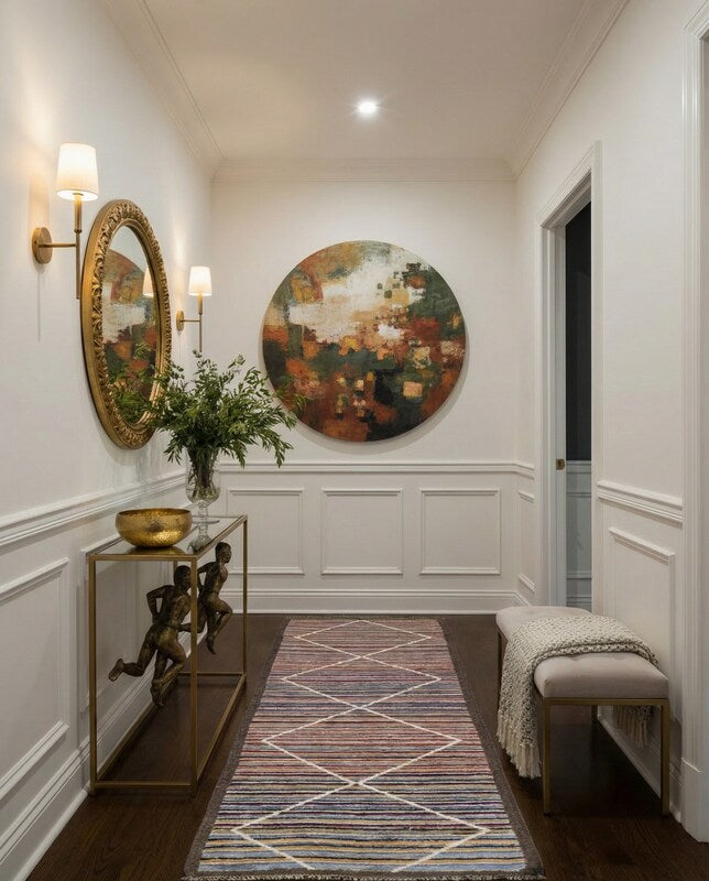 Moroccan Modern Runner - Size: 10.4 x 3