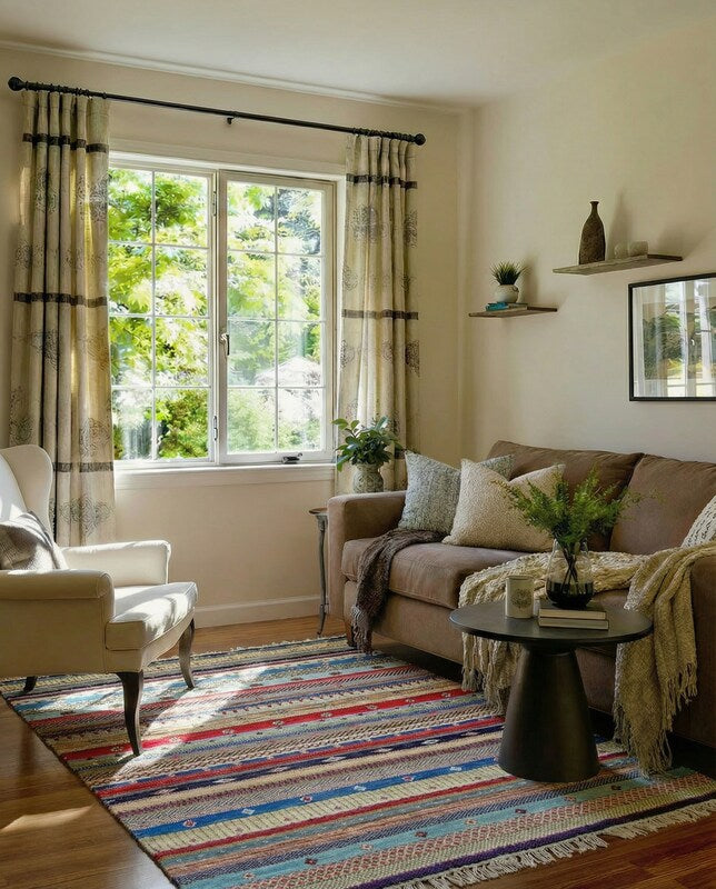 Khorjeen Afghan Chobi Rug - Size: 8.3 x 5.7