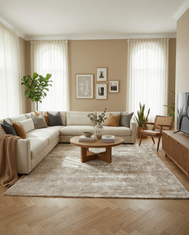 Alune Hand Tufted Rug - Size: 9 x 6.3