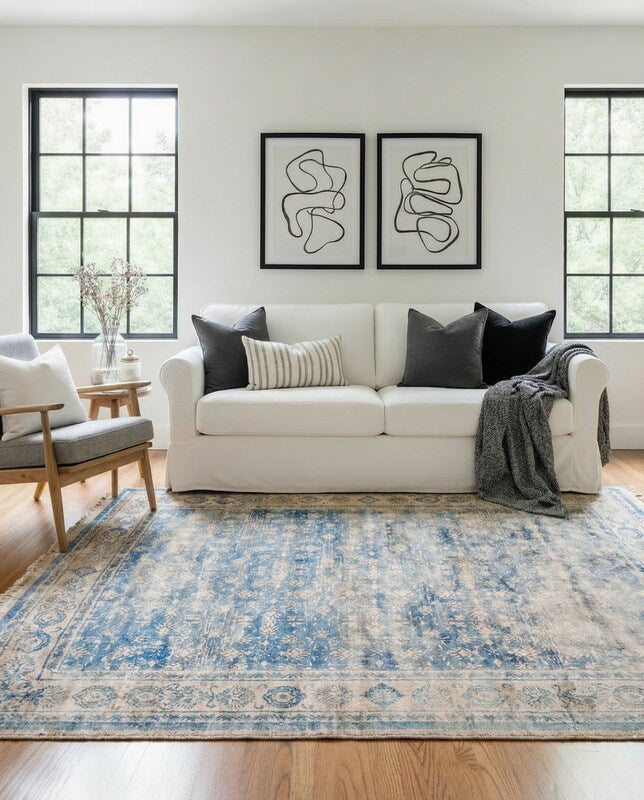 Ovelis Hand Tufted Rug - Size: 9 x 6