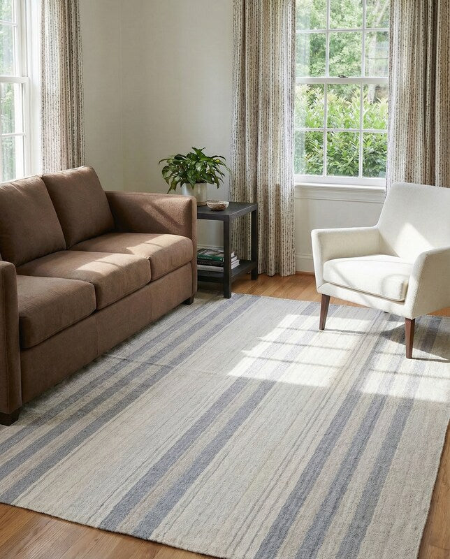 Velour Flatweave Rug - Size: 10.1 x 7.11