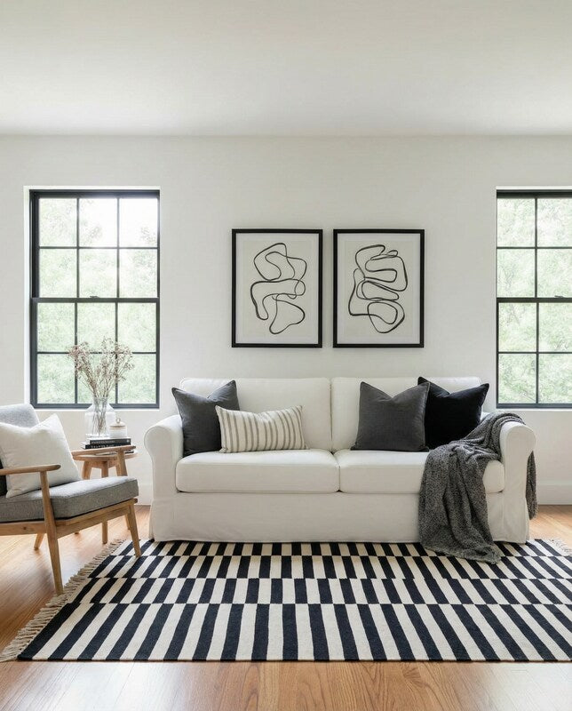 Modern Flatweave Rug - Size: 11 x 8.2