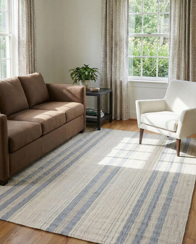 Velour Flatweave Rug - Size: 10.1 x 7.11