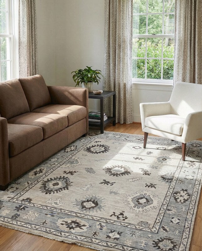 Oushak Chobi Rug - Size: 9.8 x 8.1