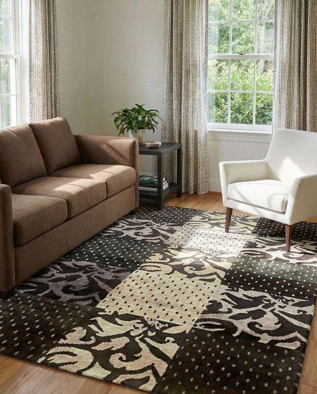 Gabbeh Modern Rug - Size: 7.9 x 5.7