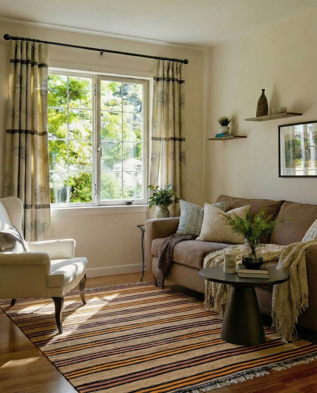 Modern Flatweave Rug - Size: 8.4 x 4.6