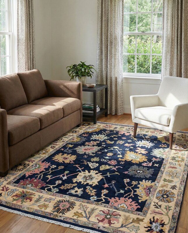 Oushak Chobi Rug - Size: 10.5 x 8