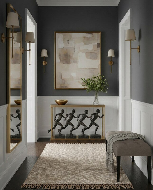 Modern Flatweave Rug - Size: 7.10 x 4.8