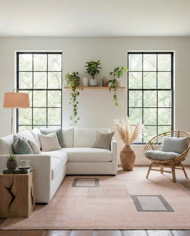 Gabbeh Modern Rug - Size: 7.4 x 5.6