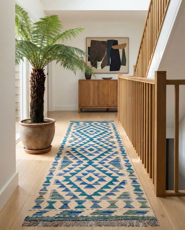 Chobi Afghanistan Kilim Runner - Size: 4.10 x 1.8