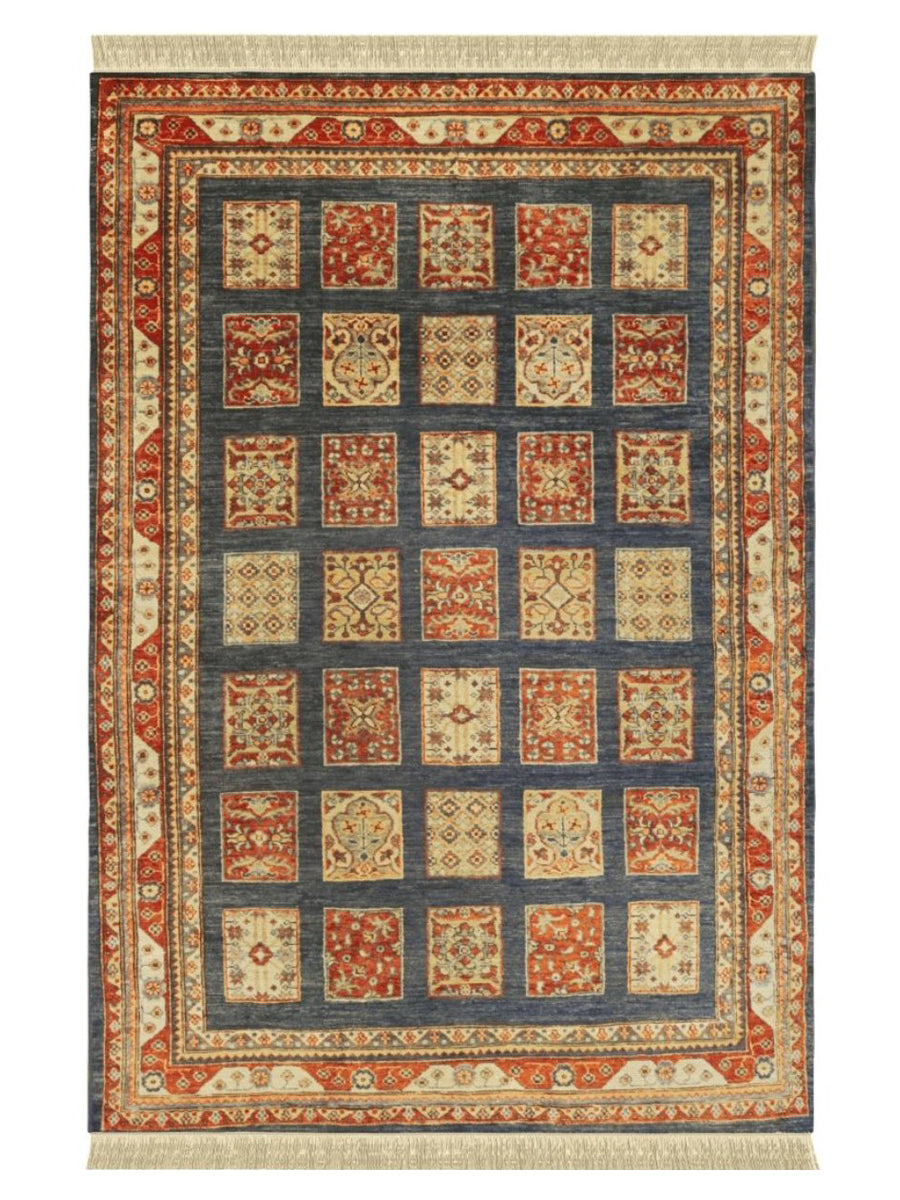 MidnightBlue Super Kazak Rug - Size: 4.8 x 6.10