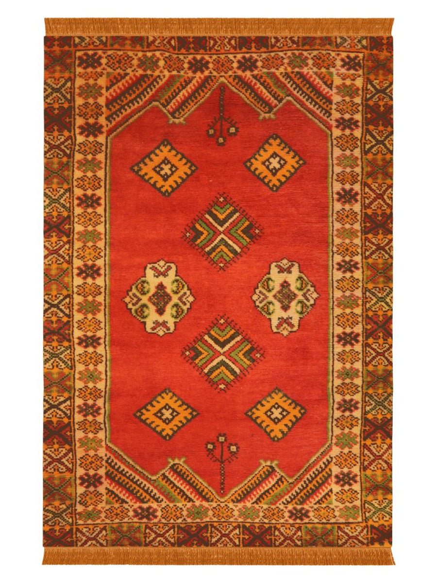 Afghani Tribal Rug - Size: 5 x 3.6 - Imam Carpet Co