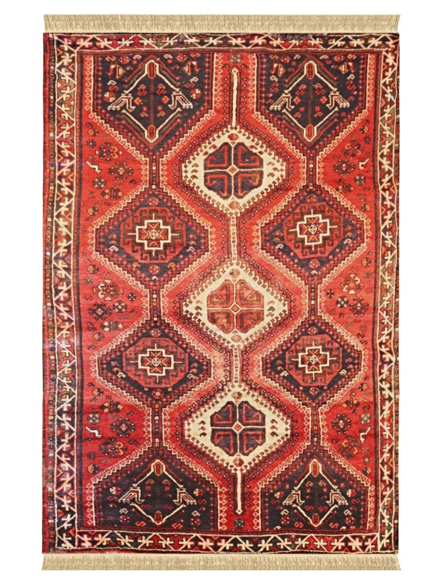 Shirazi Persian Tribal Rug - Size: 8 x 5.2 - Imam Carpet Co