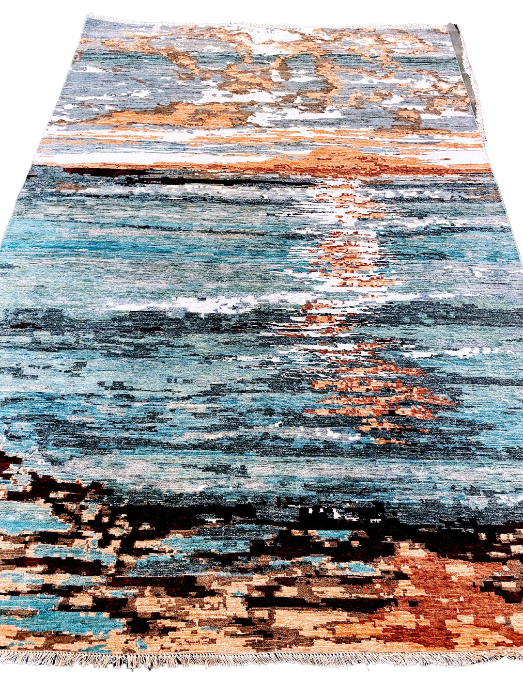 Abstract Modern Rug - Size: 9.4 x 6.3 - Imam Carpet Co