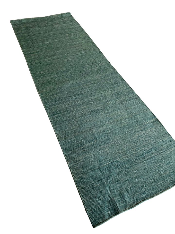 Solid Teal Runner - Size: 8 x 2.8 - Imam Carpet Co