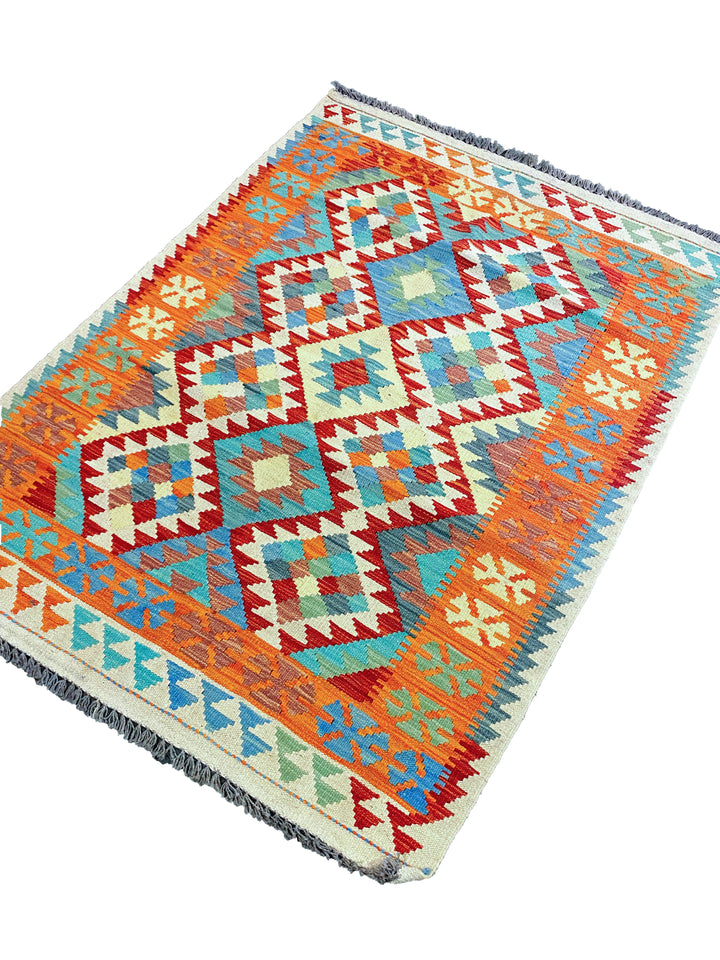 Renkli - Size: 4.10 x 3.6 - Imam Carpet Co