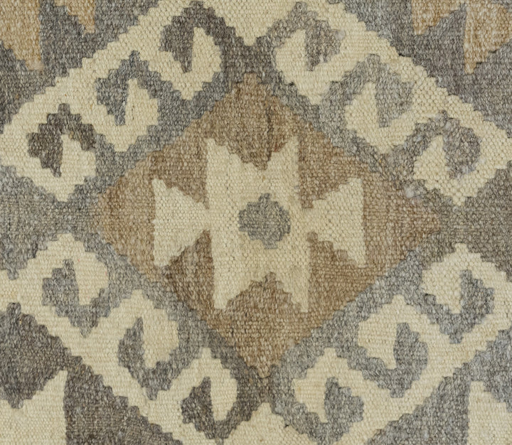 Neutral Bohemian Kilim - Size: 6.4 x 3.2 (Runner) - Imam Carpet Co