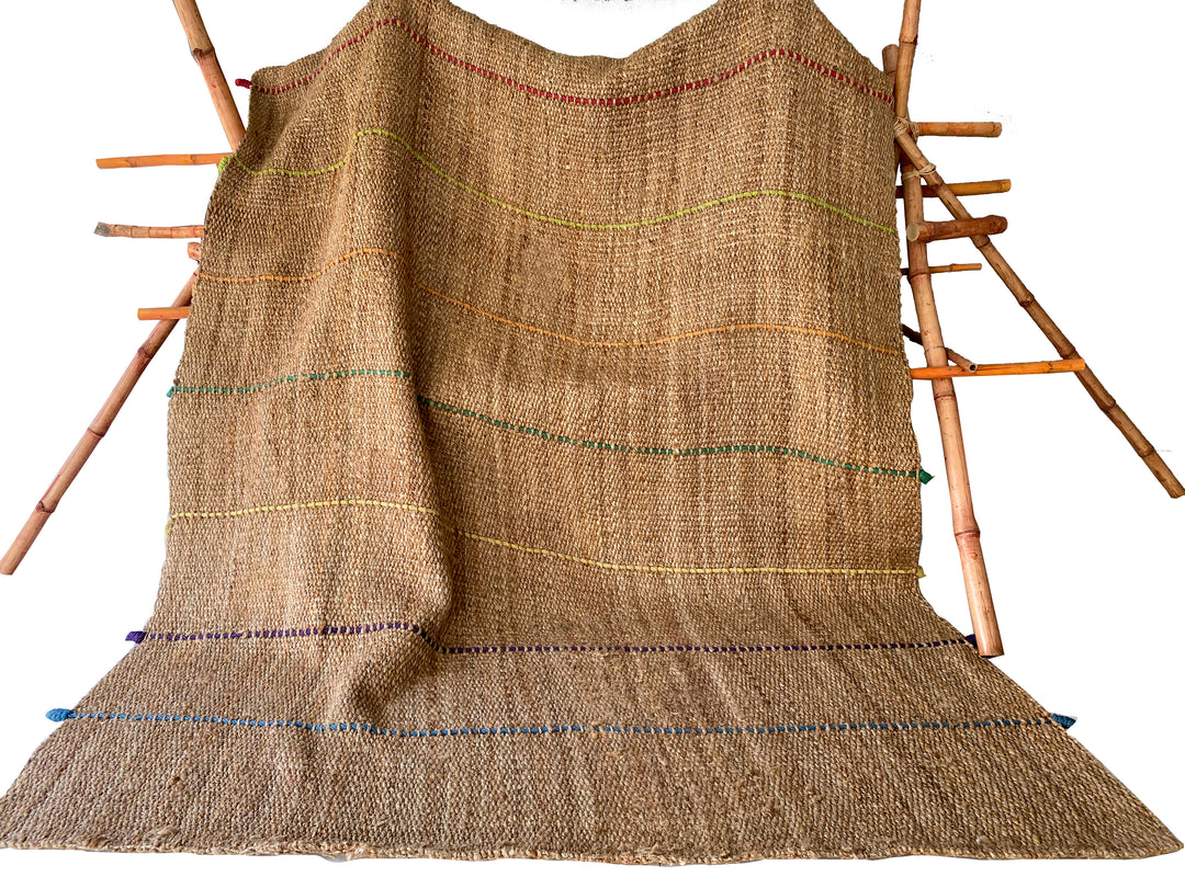 Natural Flatwoven Jute Rug - Size: 10.3 x 8.1 - Imam Carpet Co