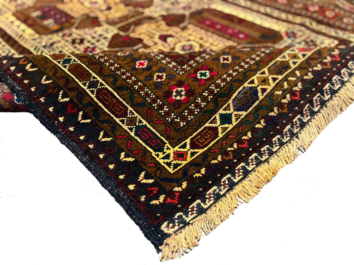 Morke - Size: 6.3 x 3.11 - Imam Carpet Co