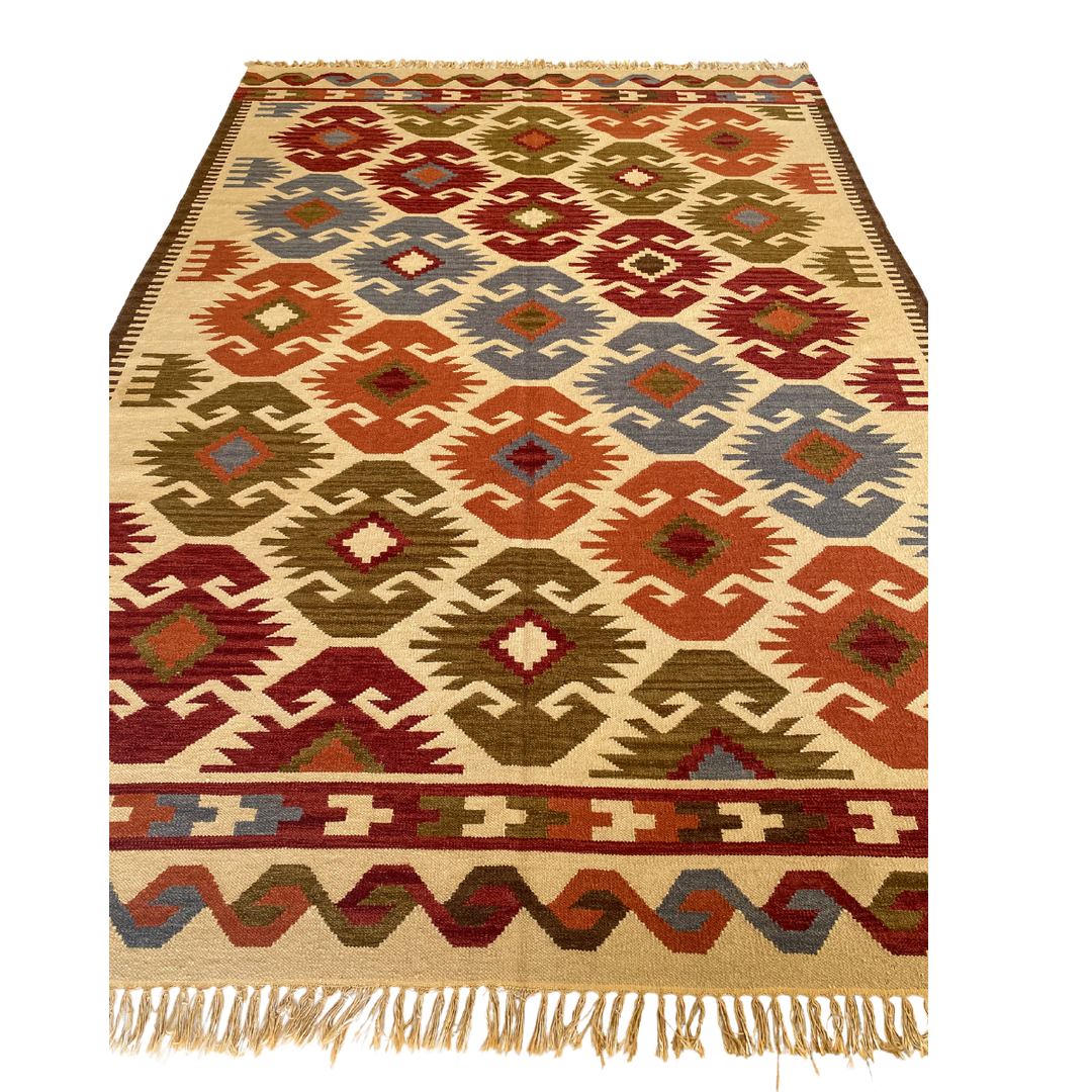 Afghani Chobi Kilim - Size: 9.3 x 6.4 - Imam Carpet Co