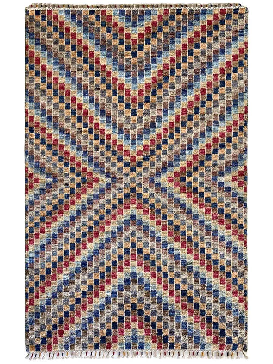 Abstract Boxes Rug - Size: 6.7 x 4.1 - Imam Carpet Co