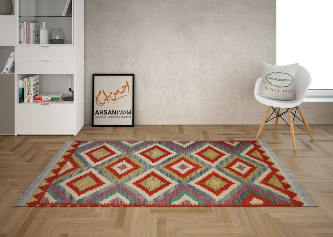 Afghani Chobi - 3.9 x 2.10 - Handmade Kilim - Imam Carpets - Shop