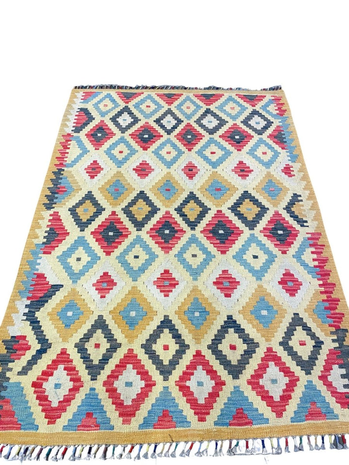 Afghani Chobi - 5.10 x 4.2 - Handmade Kilim - Imam Carpets - Online Shop