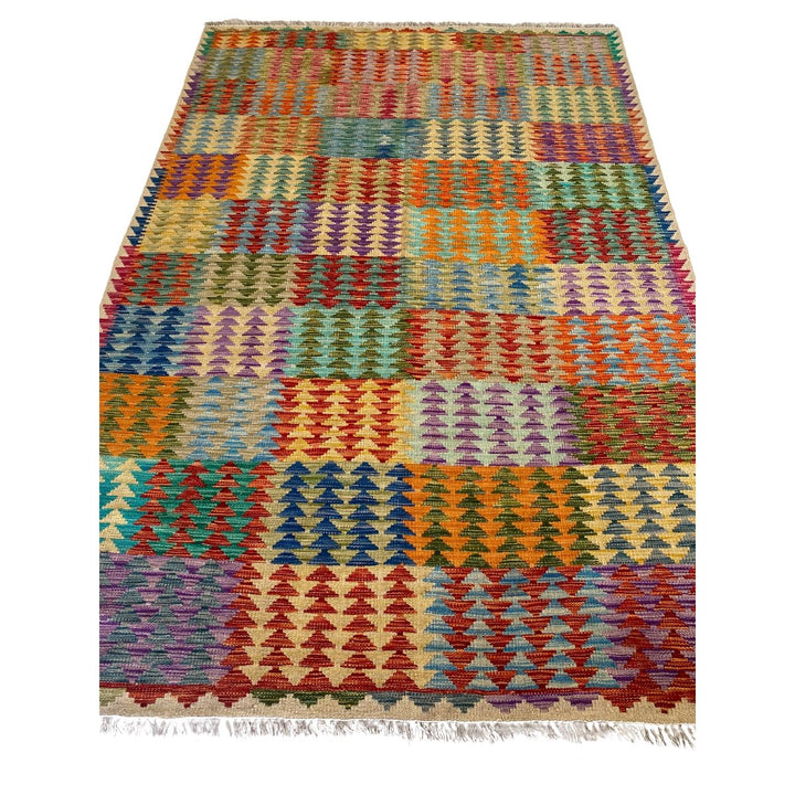 Afghani Chobi Kilim - Size: 8.1 x 5.6 - Imam Carpets - Online Shop