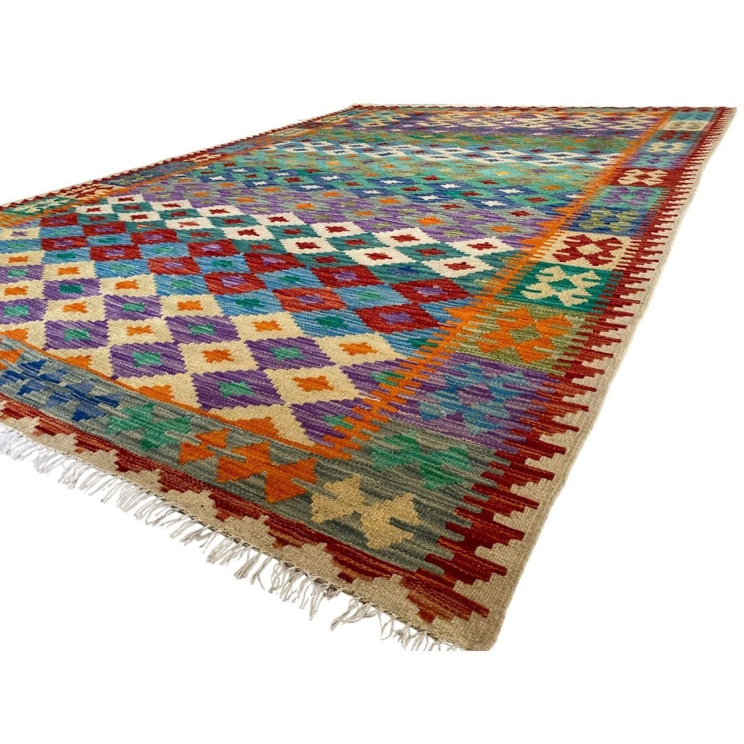 Afghani Chobi Kilim - Size: 8.3 x 5.8 - Imam Carpets - Online Shop