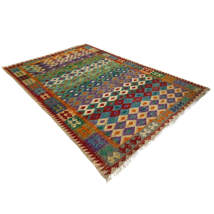 Afghani Chobi Kilim - Size: 8.3 x 5.8 - Imam Carpets - Online Shop