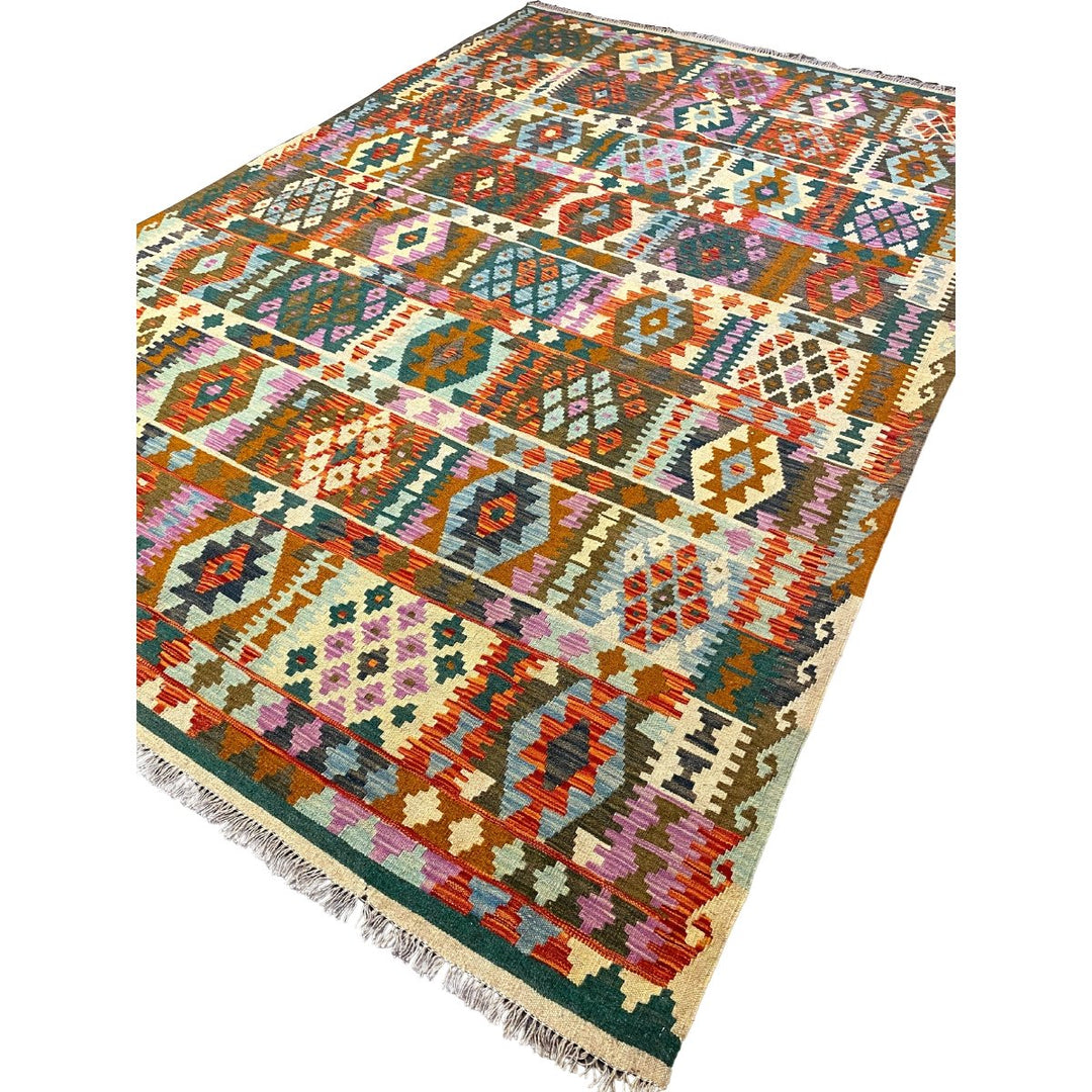 Afghani Chobi Kilim - Size: 9.10 x 6.7 - Imam Carpets - Online Shop