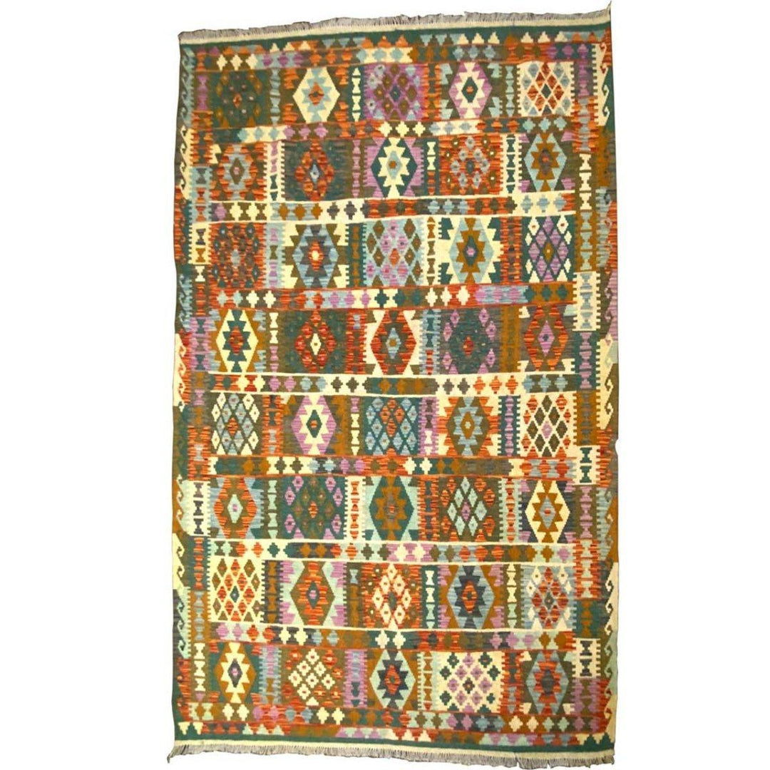 Afghani Chobi Kilim - Size: 9.10 x 6.7 - Imam Carpets - Online Shop