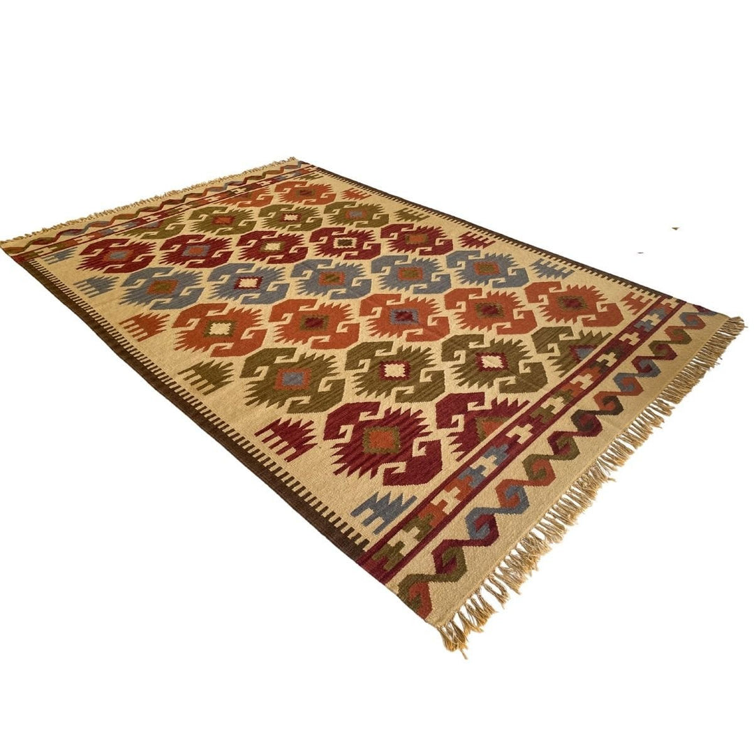 Afghani Chobi Kilim - Size: 9.3 x 6.4 - Imam Carpets - Online Shop