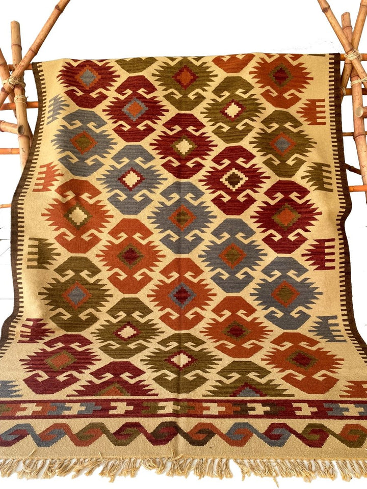 Afghani Chobi Kilim - Size: 9.3 x 6.4 - Imam Carpets - Online Shop