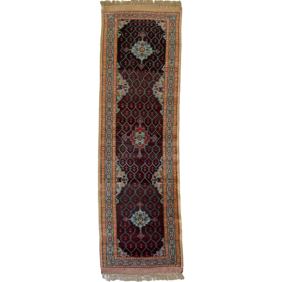 Afghani Kargayi Runner - size: 9.8 x 2.11 - Imam Carpet Co. Home
