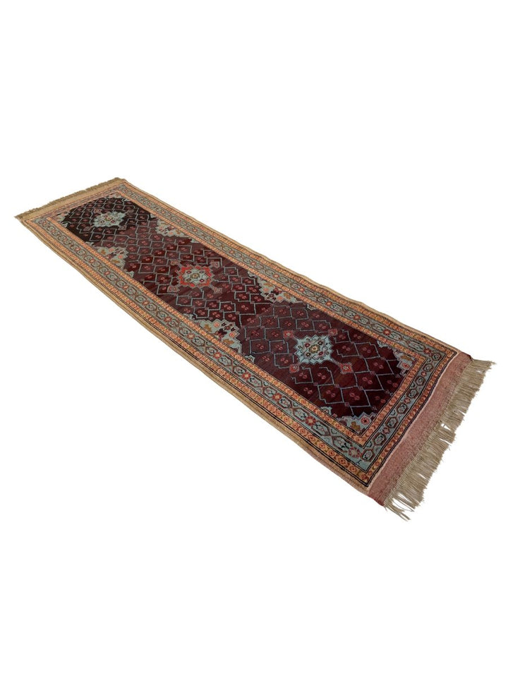 Afghani Kargayi Runner - size: 9.8 x 2.11 - Imam Carpet Co. Home