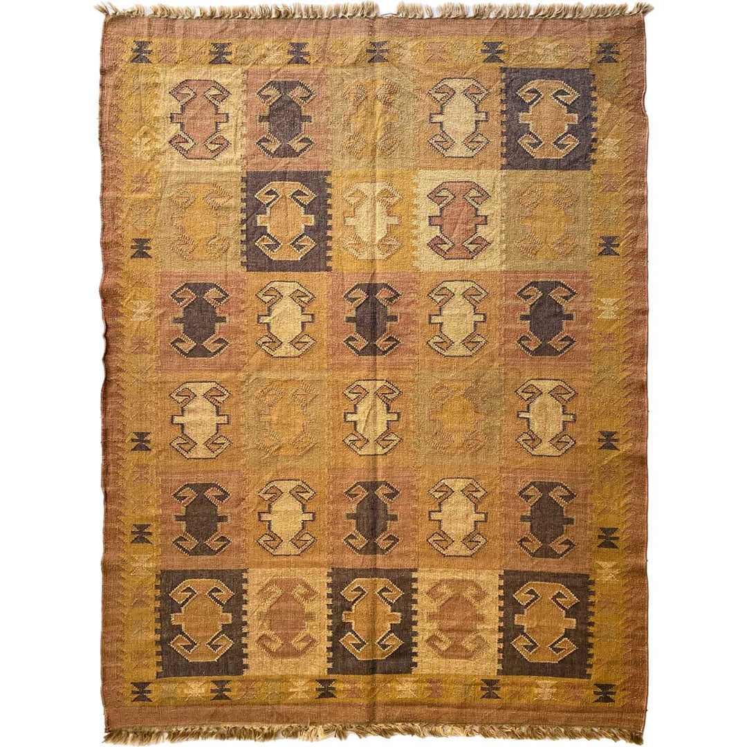 Vintage Afghani Kilim - Size: 7.11 x 5.9 - Imam Carpet Co