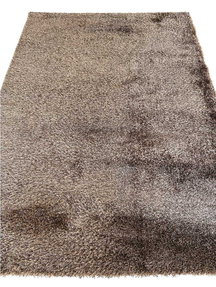 Beige Medium Pile Shaggy - Size: 5.3 x 7.7 - Imam Carpet Co. Home