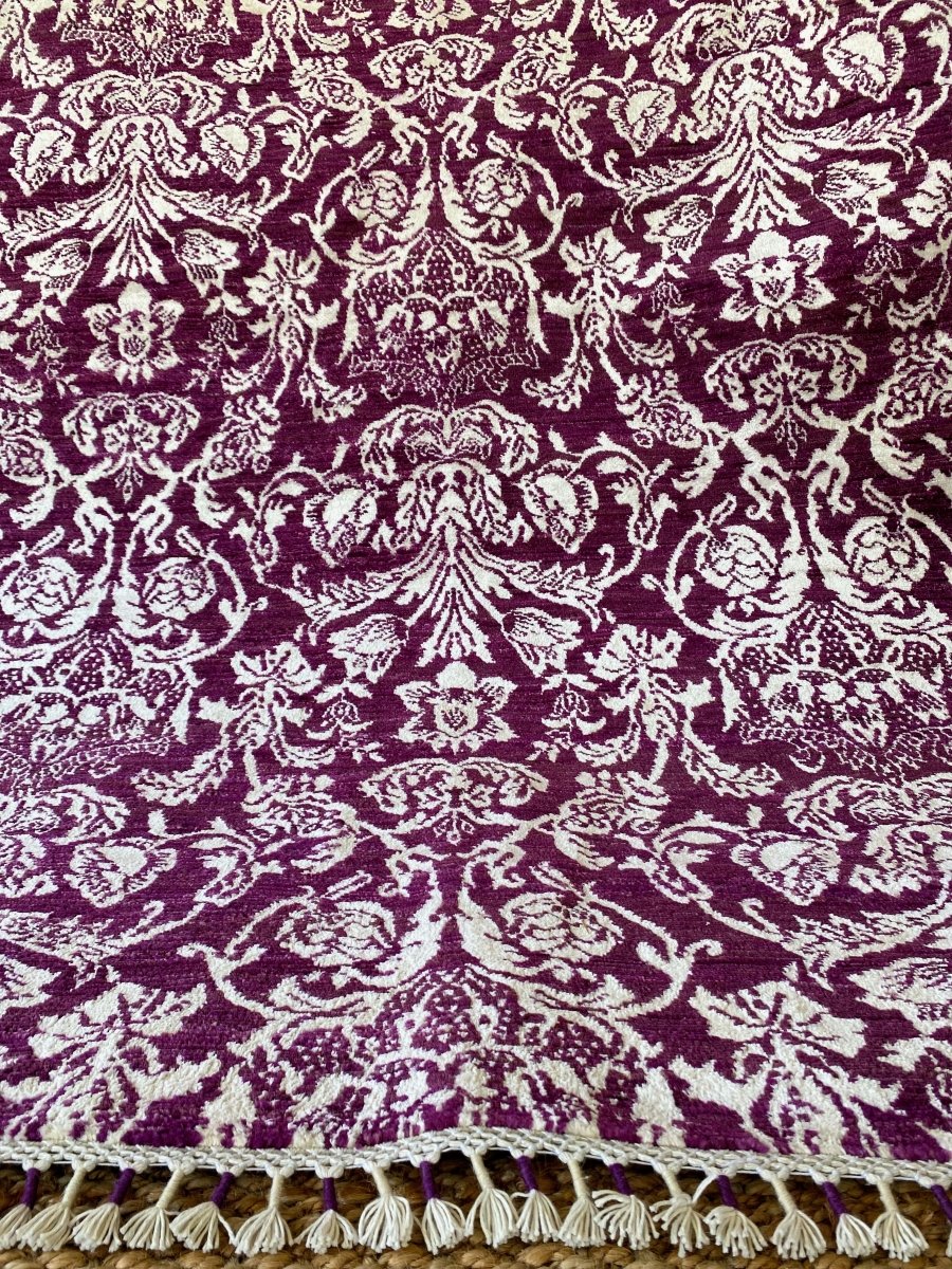 Blue Floral Rug - Size: 10.3 x 8.1 - Imam Carpets Online Store