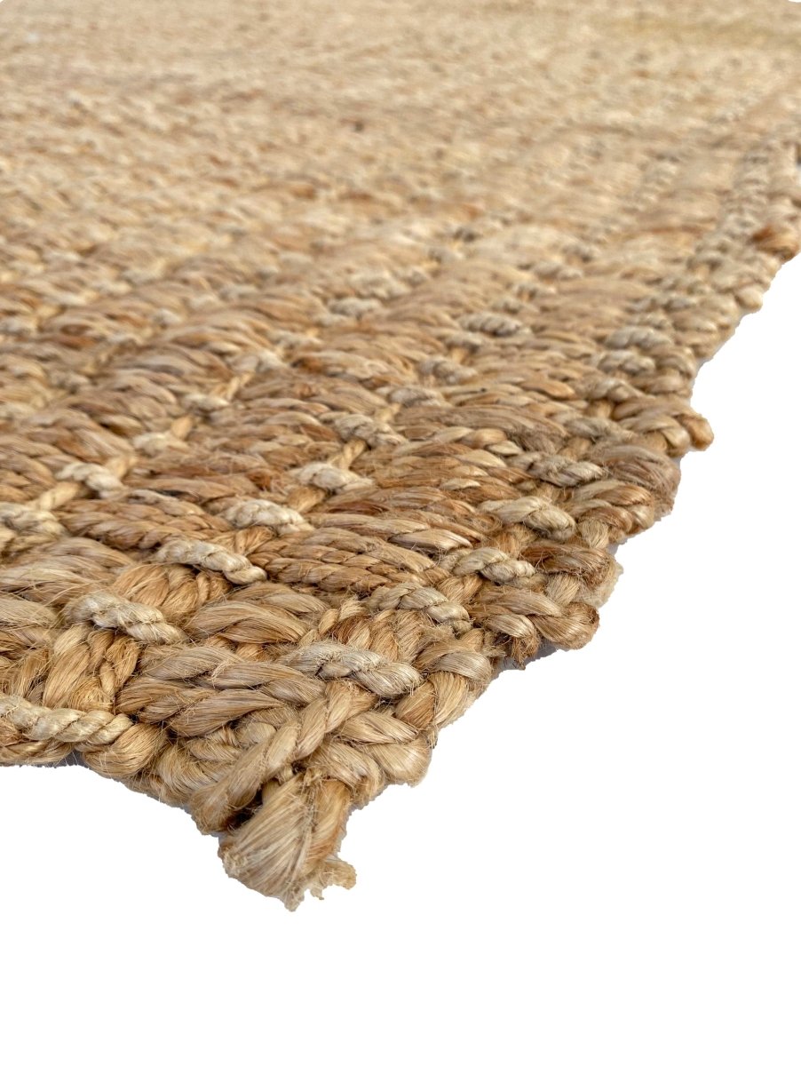 Braided Jute Rug - Size: 8.1 x 5.2 - Imam Carpets Online Store