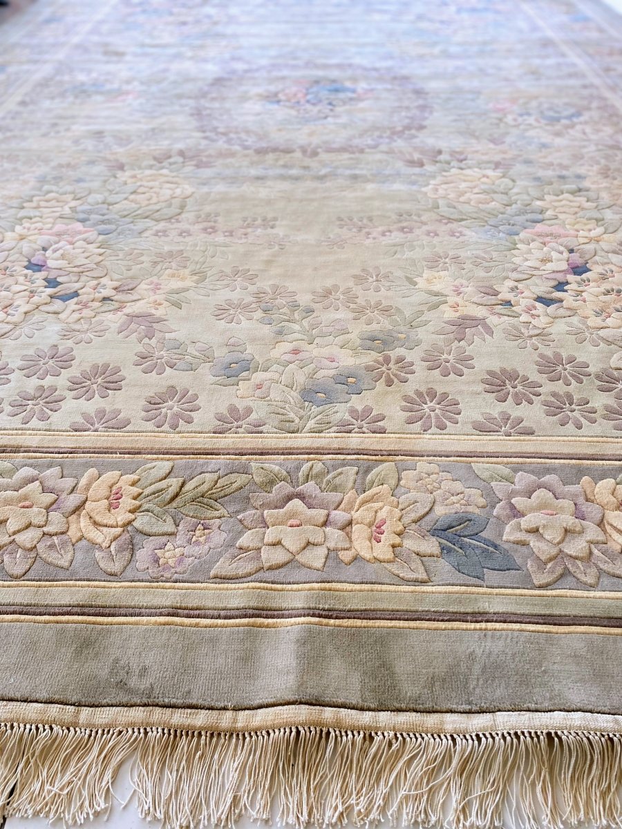 Chinese Silk Rug - Size: 9.10 x 7 - Imam Carpets Online Store