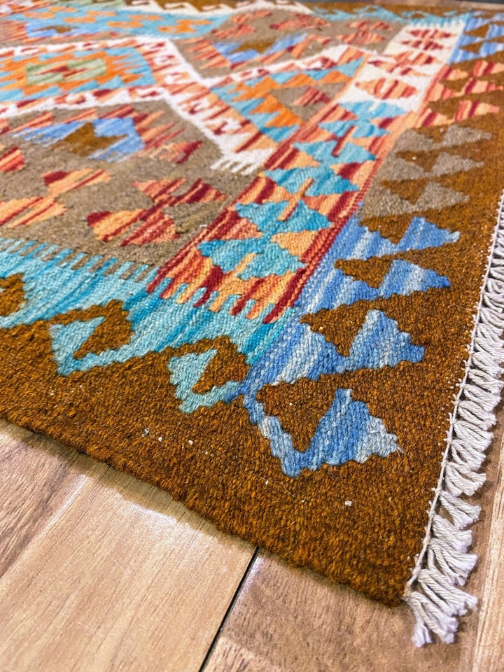 Colorful Bohemian Kilim - Size: 9.8 x 2.9 (Runner) - Imam Carpets - Online Shop