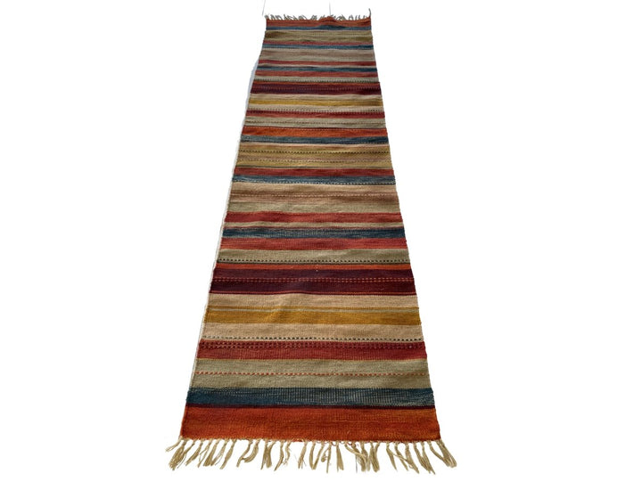 Colorful Stripe Runner - Size: 2.6 x 8.11 - Imam Carpet Co. Home