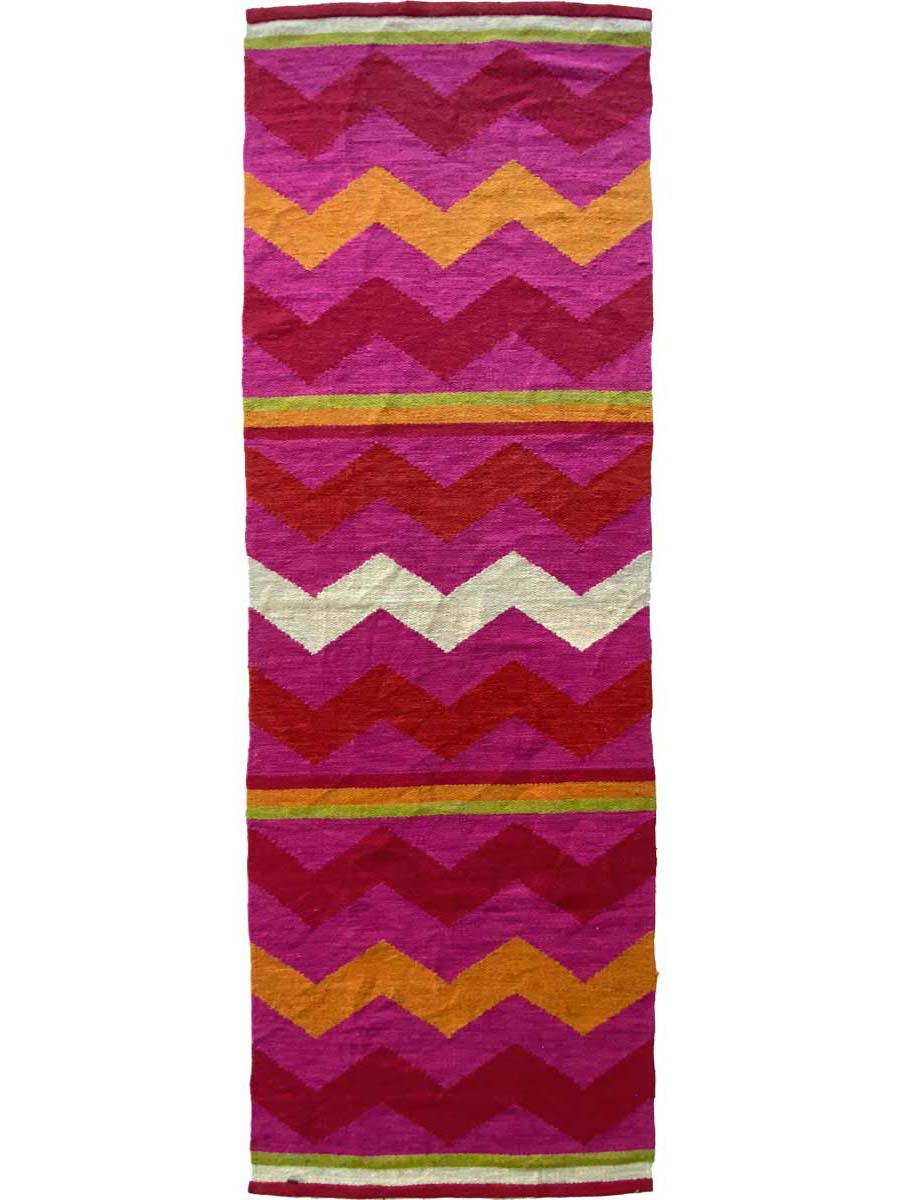Colorful Stripe Runner - Size: 8.10 x 2.10 - Imam Carpet Co